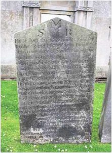 Samuel Rutherford died 29th March 1661. He was buried in the churchyard at St Andrews.